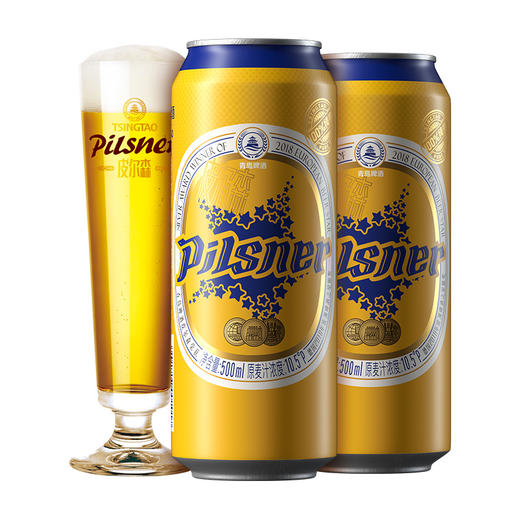 青岛啤酒皮尔森500ml*12罐/箱 商品图2