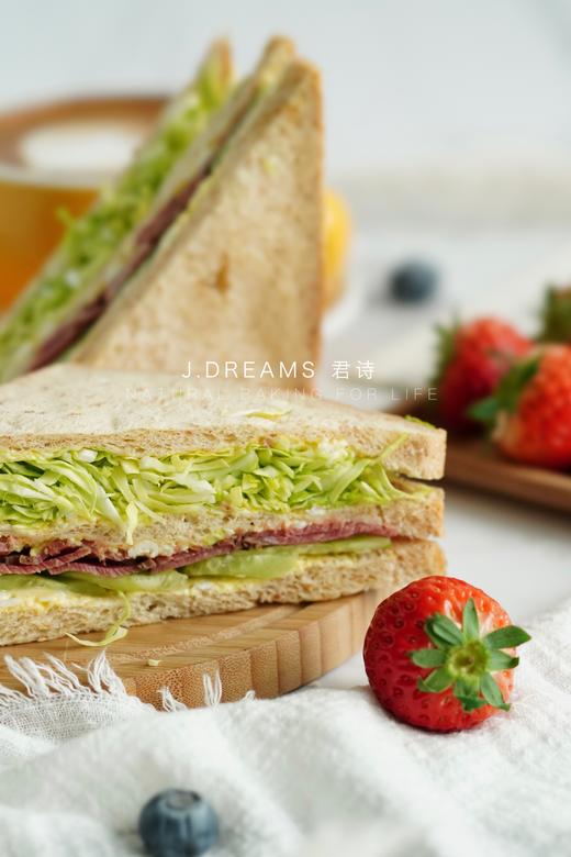 半份全麦牛肉三明治 商品图0