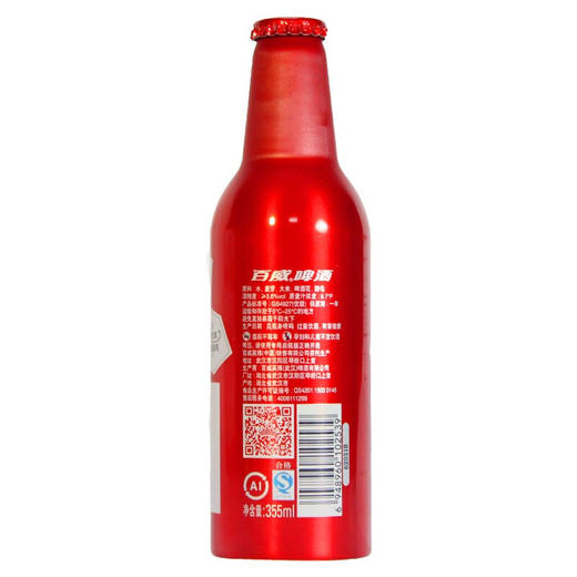 国产百威铝瓶啤酒   3.6%vol 355ml*24瓶 商品图2
