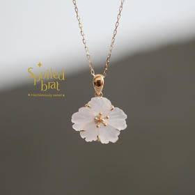 SpoiledBrat Jewelry桃花系列18K金项链