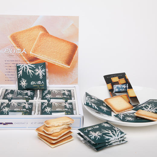 白色恋人白巧克力味夹心饼干12片132g/058487/152858浓醇美味细腻口感分享甜蜜 商品图1