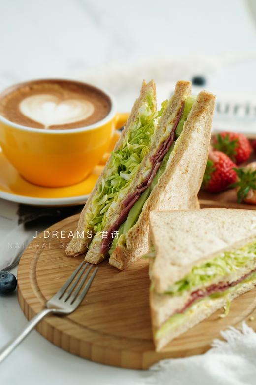 半份全麦牛肉三明治 商品图1