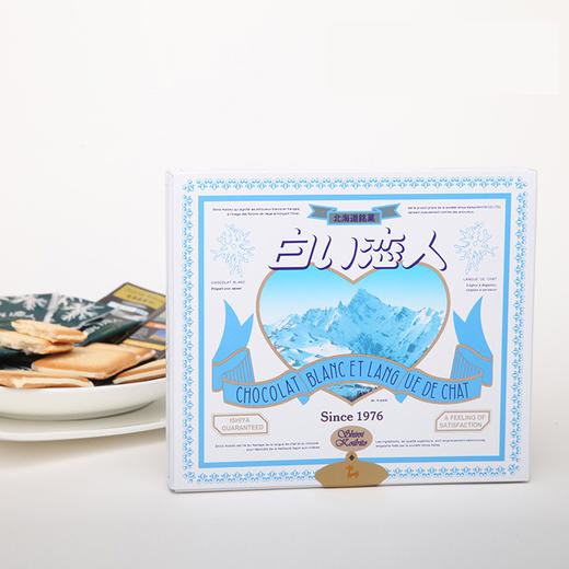 白色恋人白巧克力味夹心饼干12片132g/058487/152858浓醇美味细腻口感分享甜蜜 商品图0