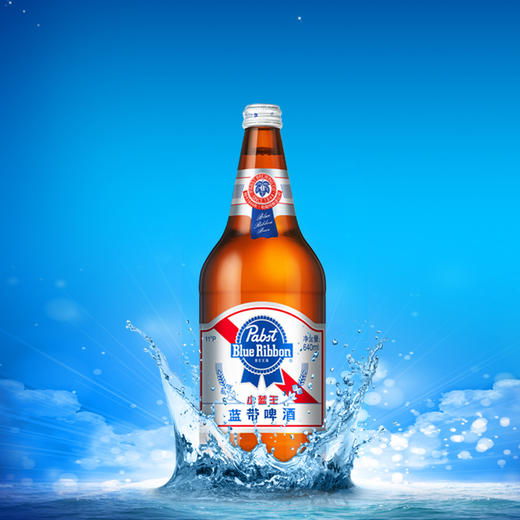 蓝带小蓝王啤酒 4.5%vol  640ml*12瓶 商品图1