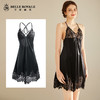 皇家丽美夏季性感薄款蕾丝缎面肩带美背吊带睡裙睡衣D910 商品缩略图1