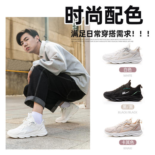 回力男鞋春夏2023新款潮鞋百搭男士透气跑步鞋子运动鞋休闲老爹鞋WXY(JS)-0691 商品图2