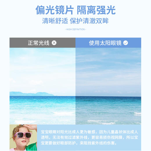 Lemonkid柠檬宝宝儿童防紫外线太阳镜 高弹性材质镜框 扭转不易变形 轻盈无负担 可折叠聚 商品图2