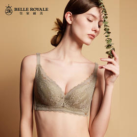 皇家丽美新款薄杯记忆钛圈3/4杯调整型文胸蕾丝花边内衣WJ091-2