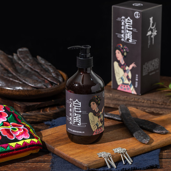 正安优选·皂角十八草本洗发水  原味本草 天然皂素 泡泡细密