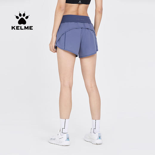 卡尔美瑜伽梭织短裤春夏新款弹力防走光宽松训练运动裤 商品图2