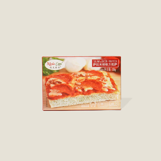 倪克厨房-萨拉米培根方批萨 120g 商品图0