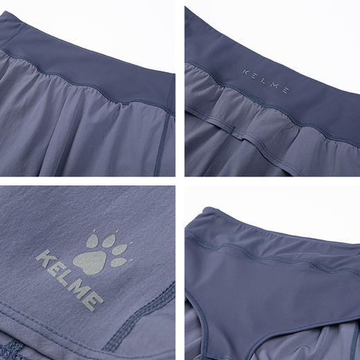 卡尔美瑜伽梭织短裤春夏新款弹力防走光宽松训练运动裤 商品图4