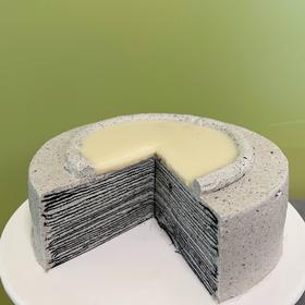 黑芝麻豆乳千层 / 手磨黑芝麻喷香细腻 / 纯动物奶油