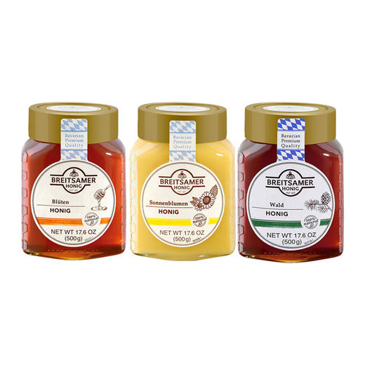 德国贝斯玛蜂蜜500g 黑森林/精选/向日葵纯蜂蜜营养丰富 022823/022824/031880 商品图0