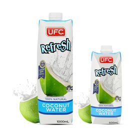 泰国UFC牌100%纯椰子水500ml  汁清如水口感清爽 023851