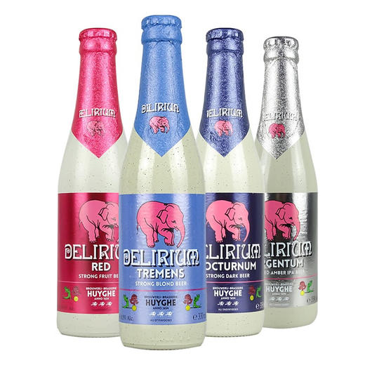 比利时粉象啤酒系列330ml 深粉象/银粉象/浅粉象/樱桃味 精致酿造 012059/012060/012061/012167 商品图0