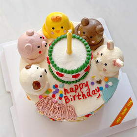 INS动物趴 · 奶油蛋糕[动物性奶油霜抹面]