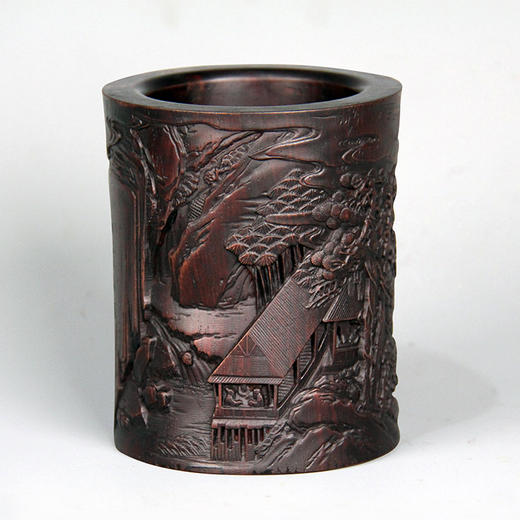 栖霞仙馆°黑檀小笔筒 商品图7