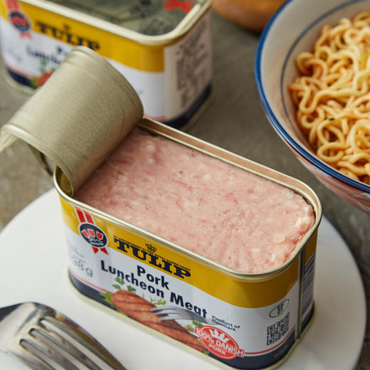 丹麦郁金香经典午餐肉198g/340g 密封包装锁住新鲜口味清淡健康美味 033337/033332 商品图1