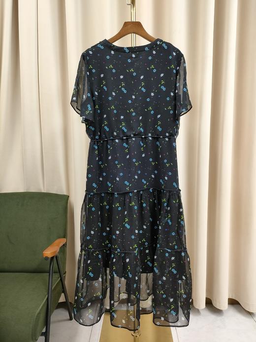 丁摩  夏时尚沙滩裙桑蚕丝裙子印花真丝连衣裙Q122010-DR299 商品图7