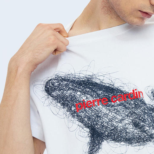 皮尔卡丹鹿狼鲸70周年限定男士T恤棉质短袖衫汗衫男WP752100 商品图3