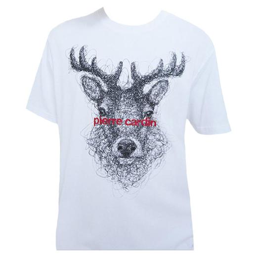 皮尔卡丹鹿狼鲸70周年限定男士T恤棉质短袖衫汗衫男WP752100 商品图0