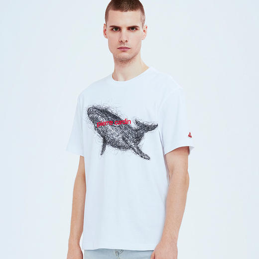 皮尔卡丹鹿狼鲸70周年限定男士T恤棉质短袖衫汗衫男WP752100 商品图2