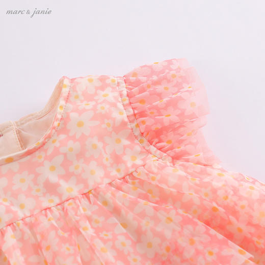 马克珍妮2022年夏装新款 女童蝴蝶袖网纱背心裙 儿童裙子220999 商品图2
