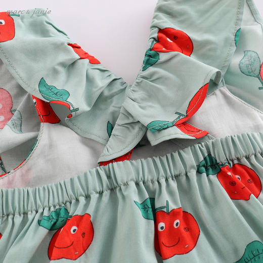 马克珍妮夏装女童薄款吊带荷叶边套装220769 商品图3