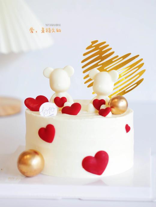 「巧克力情侣熊」纪念日·100%动物奶油（附图6寸·提前6小时预订） 商品图0