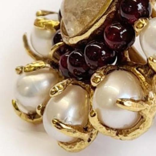 订购6个月到｜Goossens Paris-Perles Baroques-天然水晶 巴洛克珍珠 戒指 ［法国设计师］ 商品图3