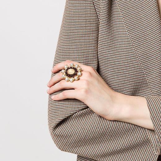 订购6个月到｜Goossens Paris-Perles Baroques-天然水晶 巴洛克珍珠 戒指 ［法国设计师］ 商品图4