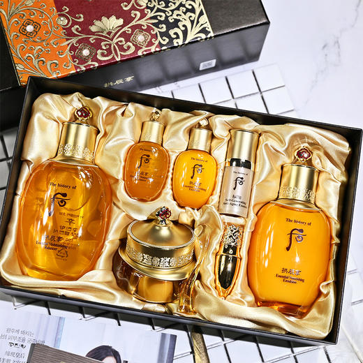 韩国WHOO后拱辰享 水乳面霜免税店三件套盒礼盒 企划专柜版 包邮 商品图0