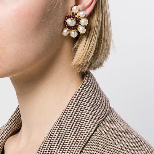 订购6个月到｜Goossens Paris-Perles Baroques-巴洛克珍珠 耳夹（无需耳洞） ［法国设计师］ 商品图1