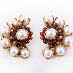 订购6个月到｜Goossens Paris-Perles Baroques-巴洛克珍珠 耳夹（无需耳洞） ［法国设计师］