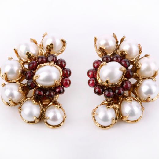 订购6个月到｜Goossens Paris-Perles Baroques-巴洛克珍珠 耳夹（无需耳洞） ［法国设计师］ 商品图0