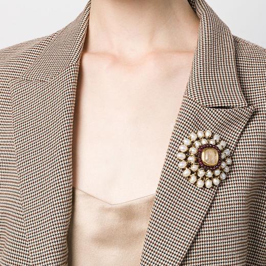 订购6个月到｜Goossens Paris-Perles Baroques-天然水晶 巴洛克珍珠 胸针 ［法国设计师］ 商品图2