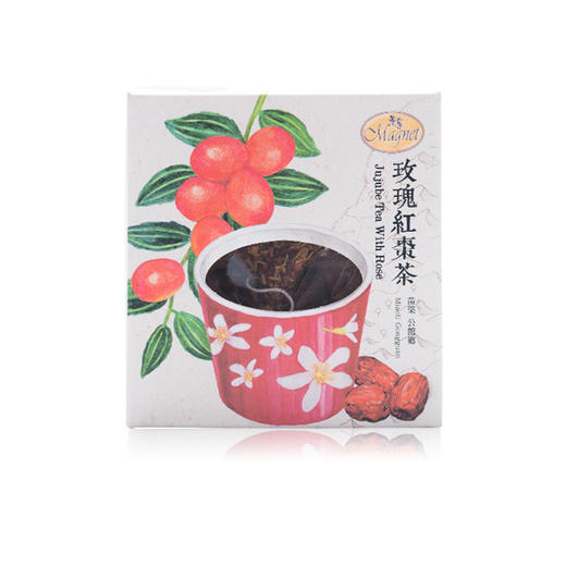 中国台湾曼宁玫瑰红枣茶茶包代用茶45g/025323  天然植物茶悉心温润 商品图0