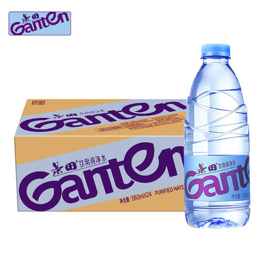 景田 饮用纯净水 560ml*24瓶 整箱装 会议办公用水 家庭健康饮用水 商品图0