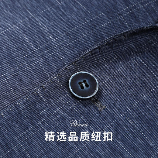 【微弹舒适】罗蒙春夏小西装外套男士商务通勤休闲百搭格纹单西服男 商品图5