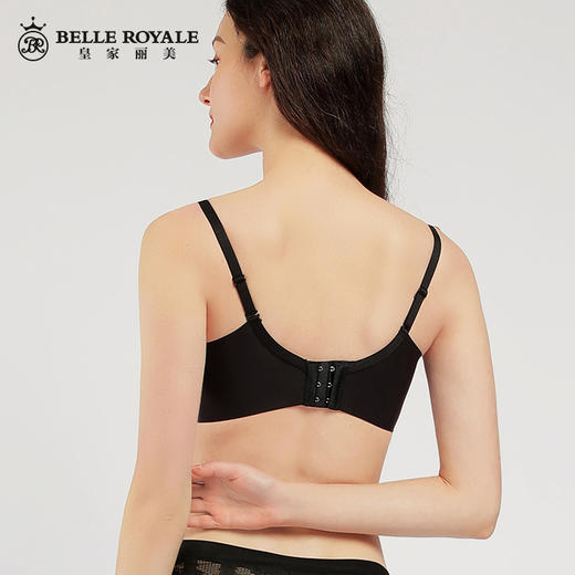 皇家丽美轻软透气纯色蕾丝小胸聚拢文胸记忆钛圈WJ905-3 商品图3