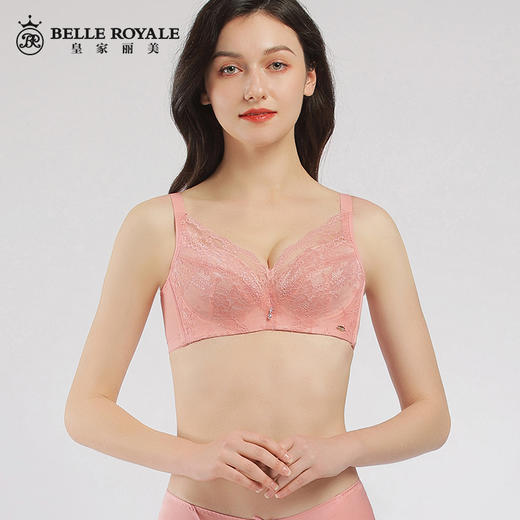 皇家丽美记忆钢圈收副乳3/4罩杯调整型文胸WJ907-1 商品图0
