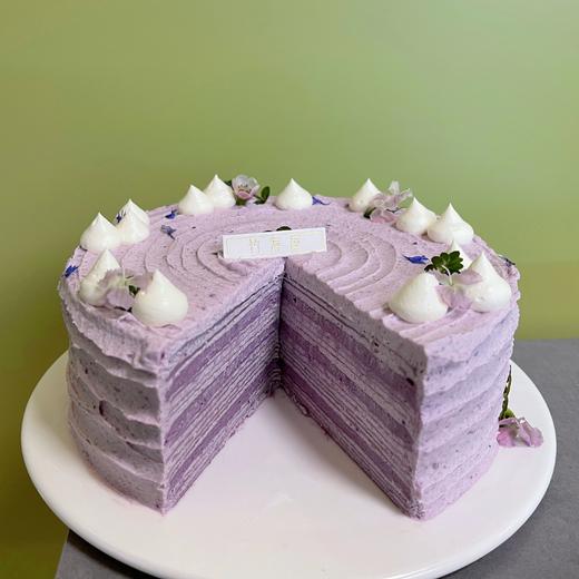 荔浦芋泥千层 / 荔浦芋泥入料额外添加紫薯粉 / 纯动物奶油 商品图0