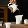 林玉山《行方需云》羊脂玉瓷鎏金茶壶茶杯套装 商品缩略图2