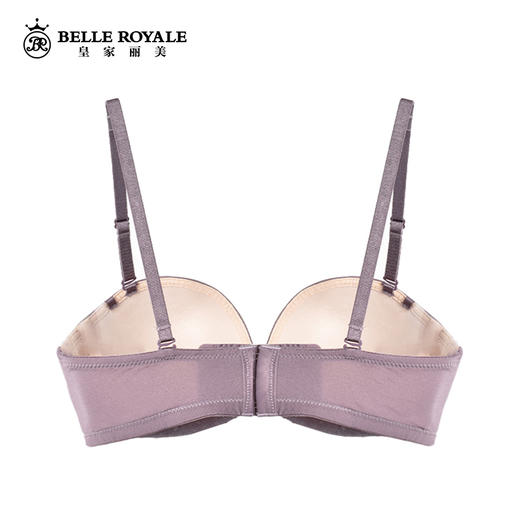 皇家丽美深V聚拢收副乳光面文胸有钢圈纯色性感可脱肩带1909-2 商品图9