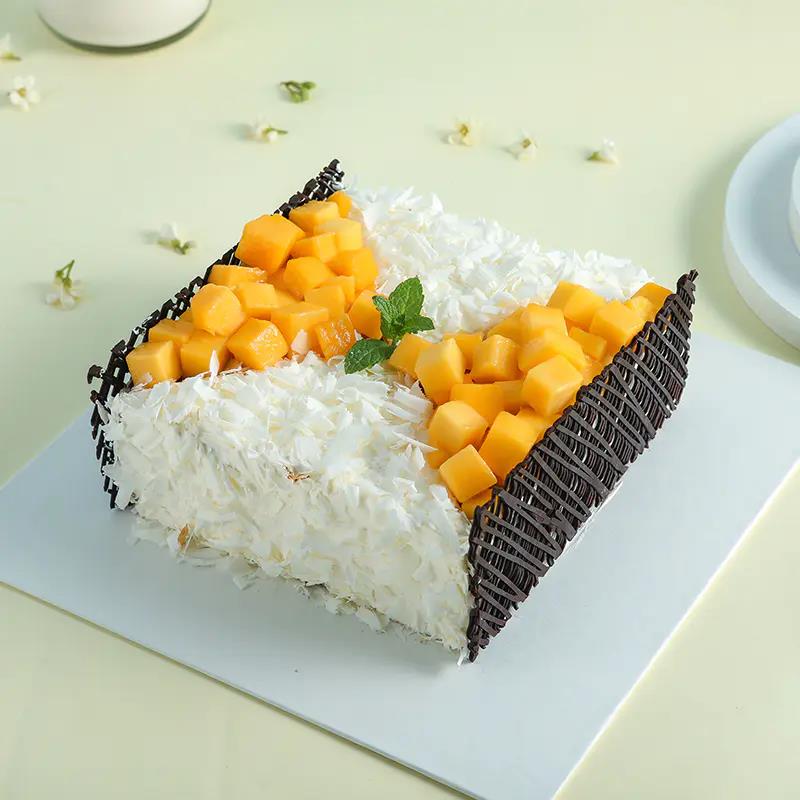 ♡榴芒双拼♡慕斯蛋糕