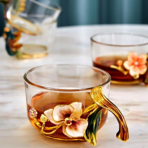 B-LB-R33502/33501罗比罗丹 花之语杯珐琅彩花茶杯 商品图5