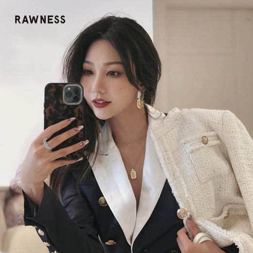 Rawness/契健 满钻方牌项链 商品图1