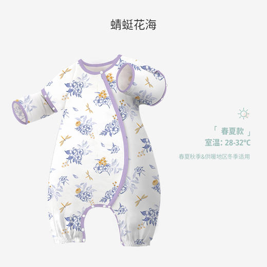 【59元秒杀】ibaby×outlast太空科技恒温防叮咬睡袋宝宝防踢被双层纱薄款儿童睡衣 透气夏款 商品图11