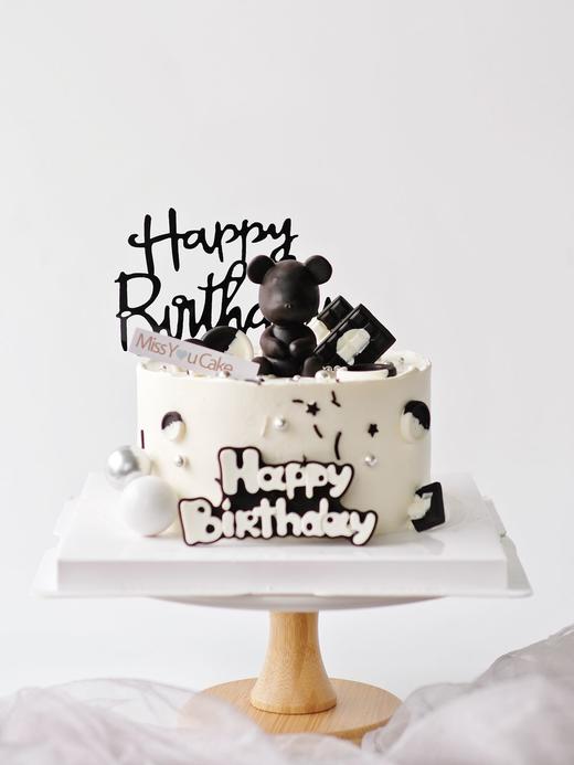 定制款蛋糕 - 黑白小熊 商品图0